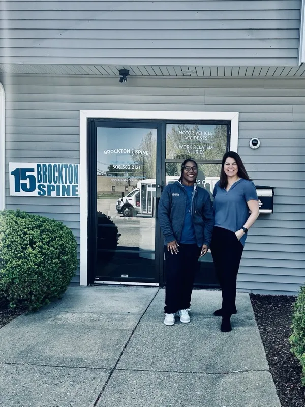 The Brockton Spine team outside the practice's Christy's Drive office in Brockton, MA